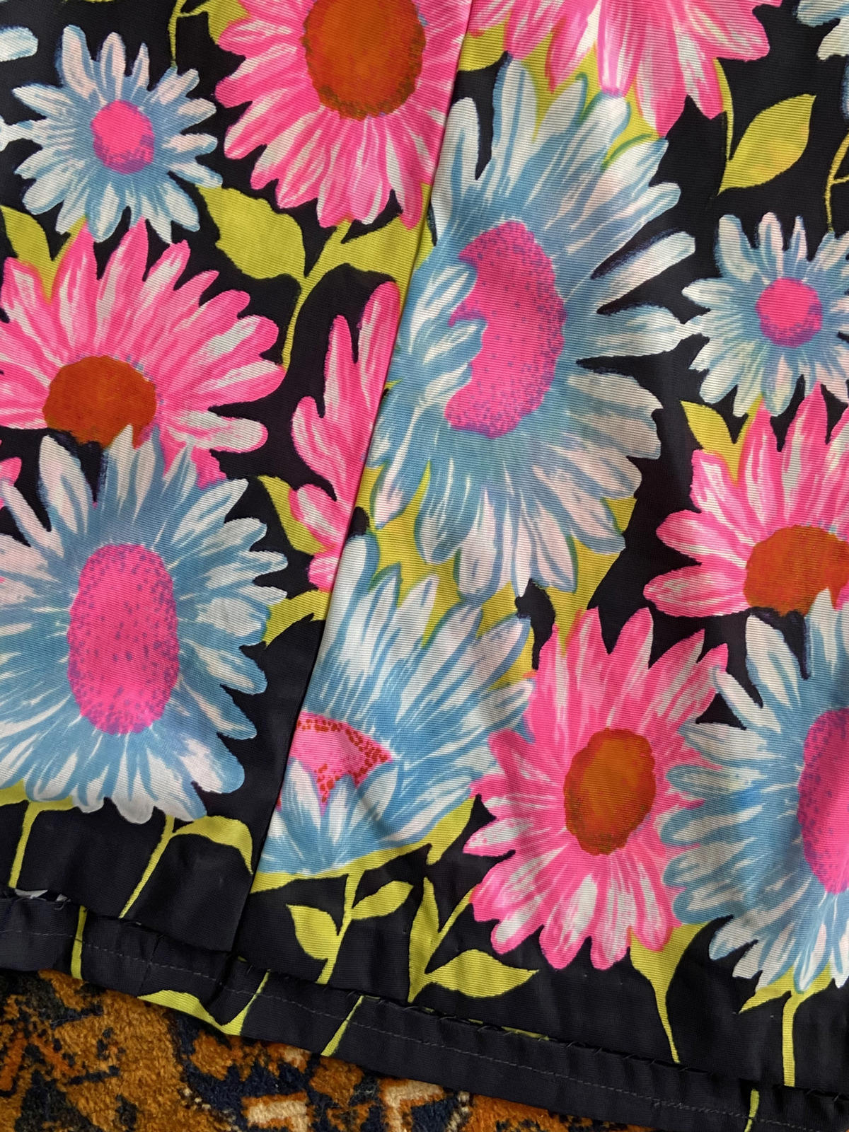 Vintage 1970s Homemade Floral Maxi Dress