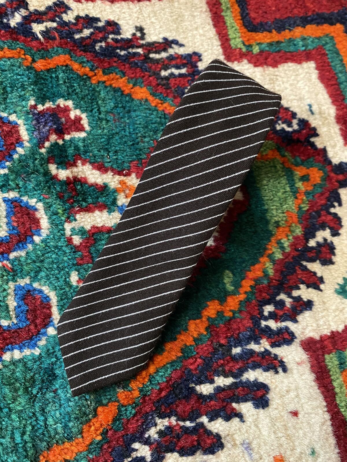 Vintage 1970s C&A Striped Skinny Tie