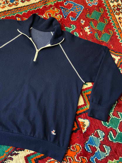 Vintage 1970s Navy Tracksuit Top