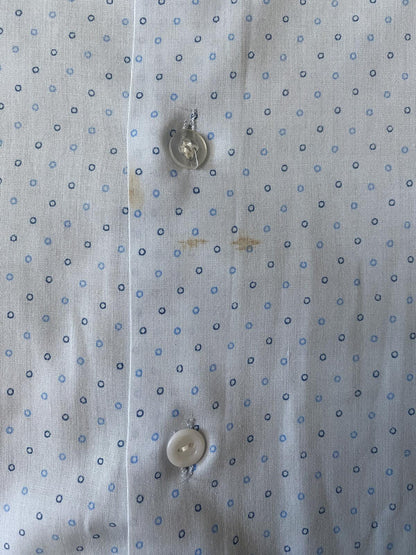 Vintage 1970s Pale Blue Dagger Collar Shirt