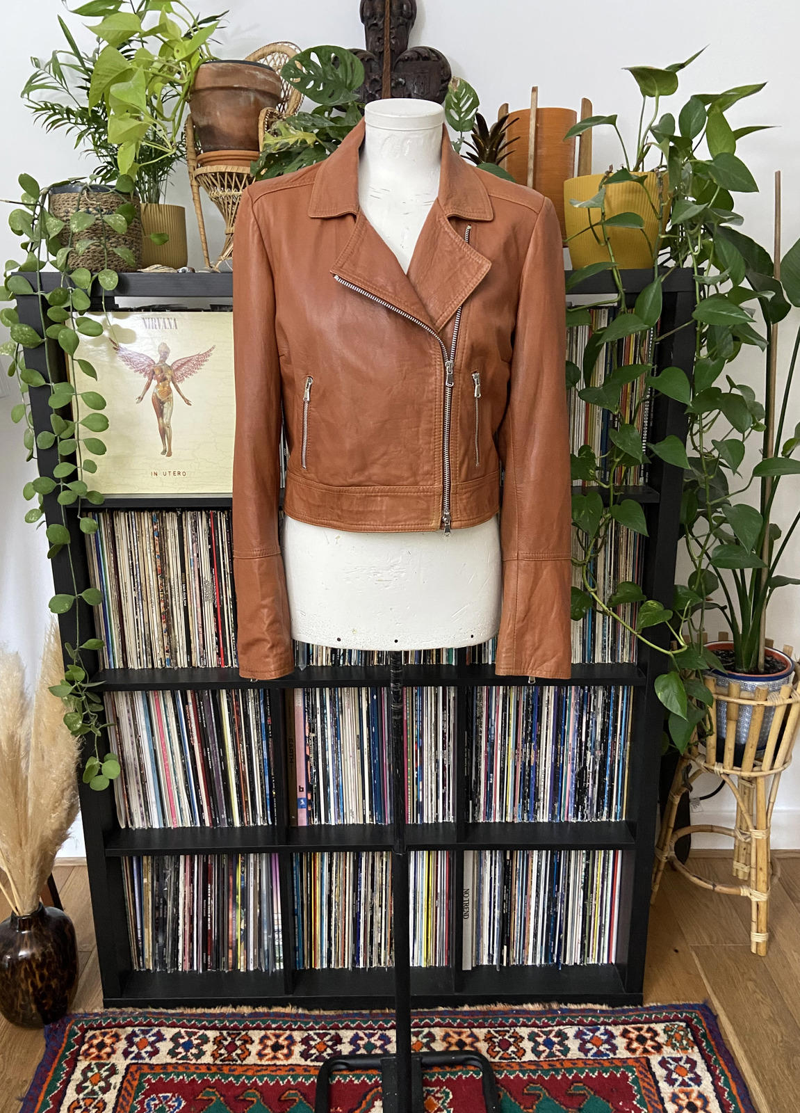 Vintage 90s Buttersoft Brown Biker Jacket