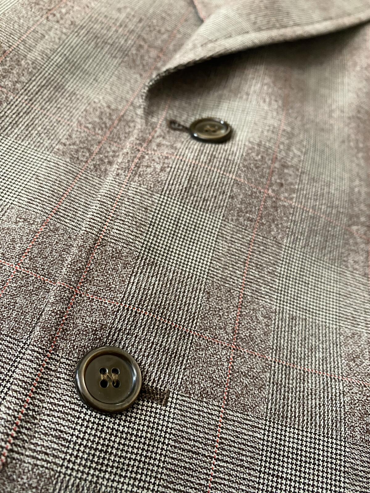 Vintage 1970s Italian Prince Of Wales Blazer Jacket