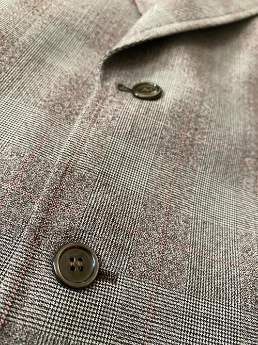 Vintage 1970s Italian Prince Of Wales Blazer Jacket