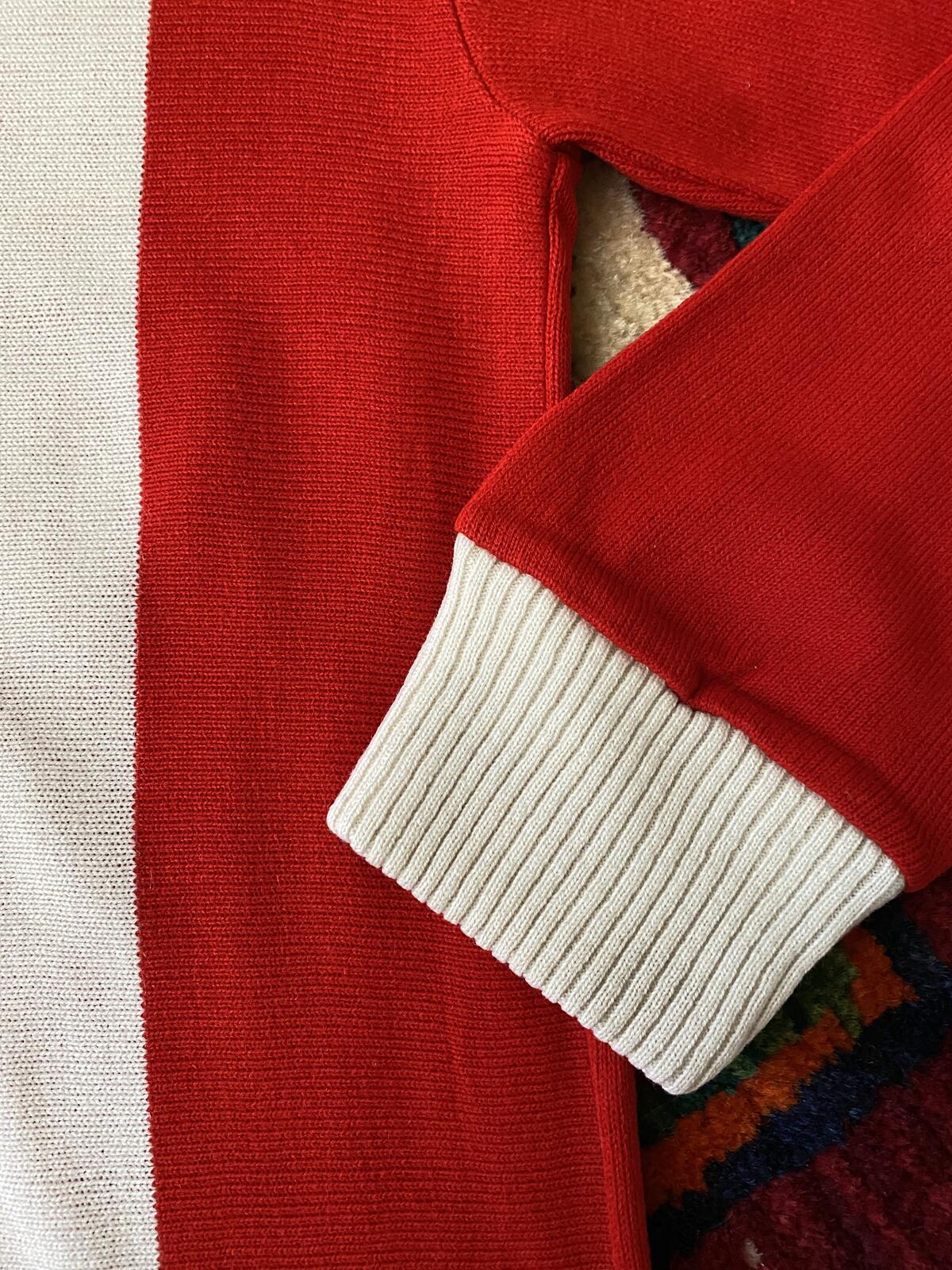 Vintage 1970s Red Collared Football Jersey
