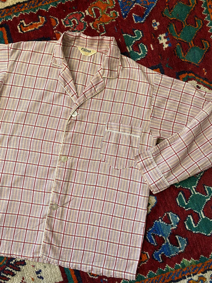 Vintage 1960s Red Pajama Shirt