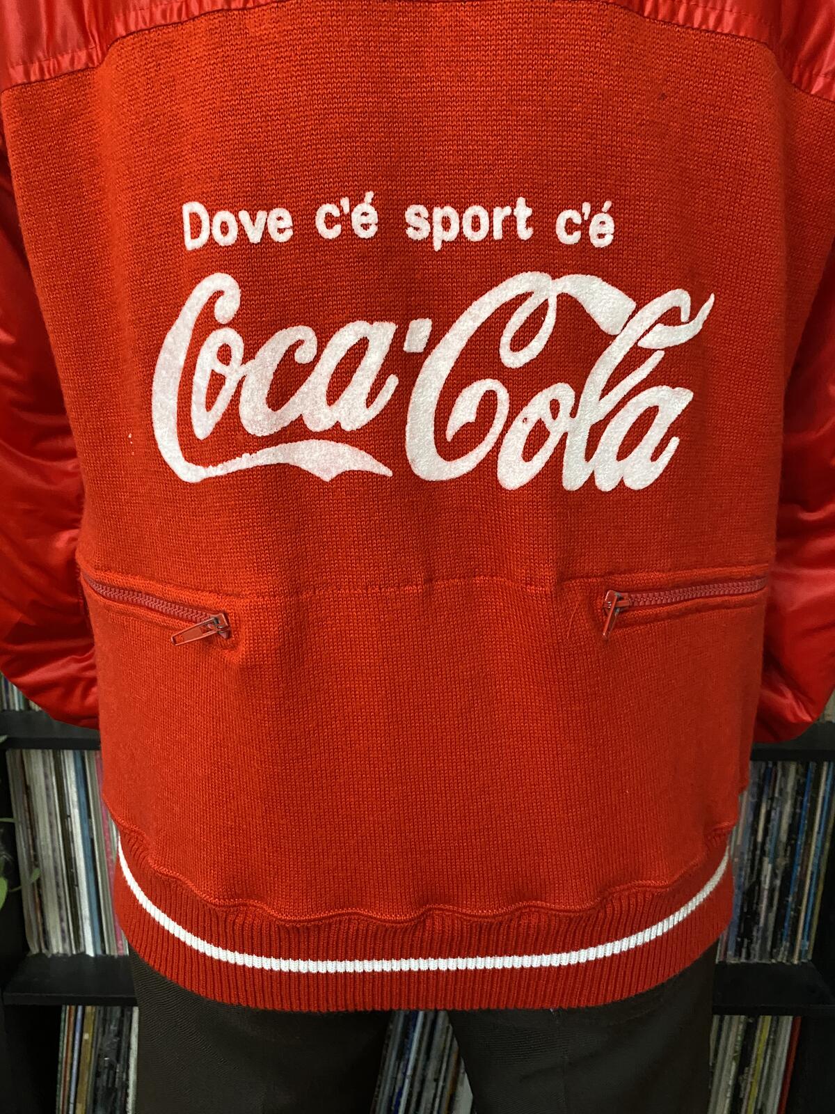 Vintage 1980s Coca-Cola Promotional Cycling Bomber Jacket