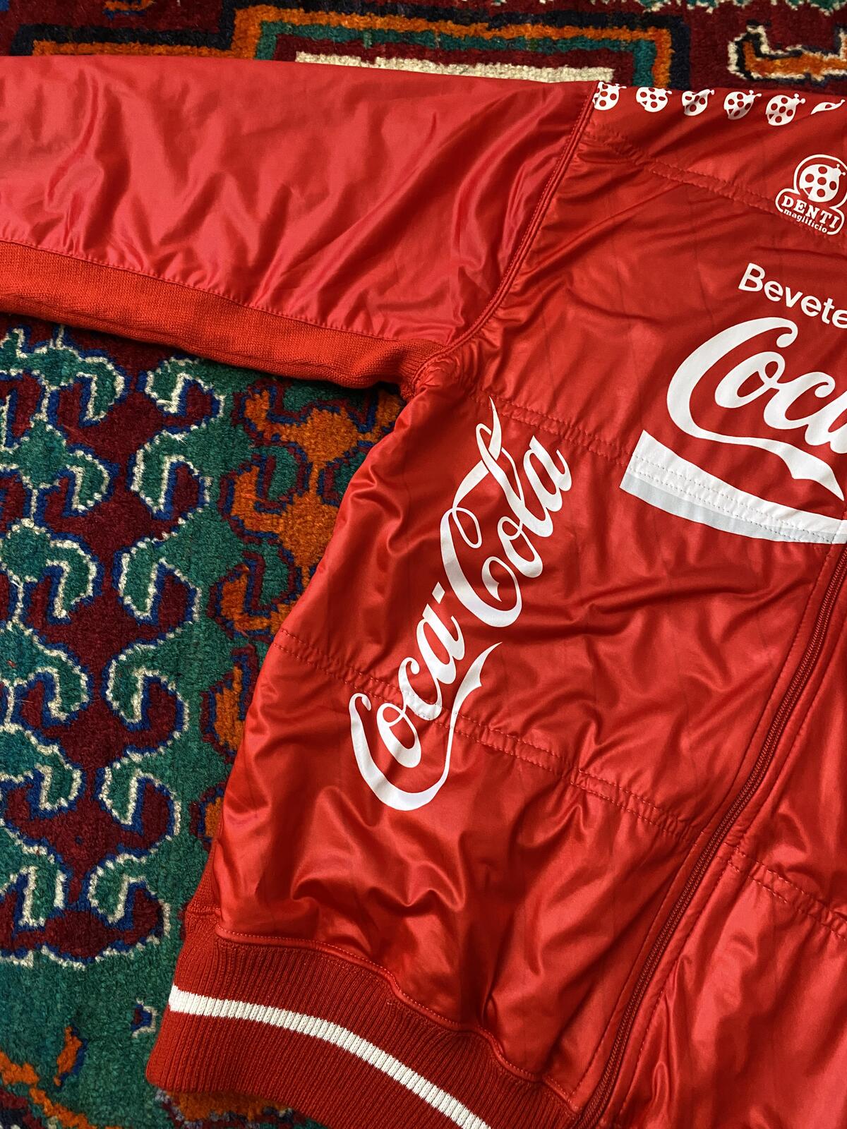 Vintage 1980s Coca-Cola Promotional Cycling Bomber Jacket