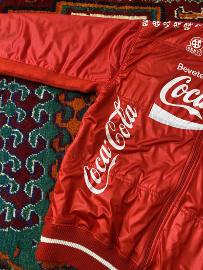 Vintage 1980s Coca-Cola Promotional Cycling Bomber Jacket