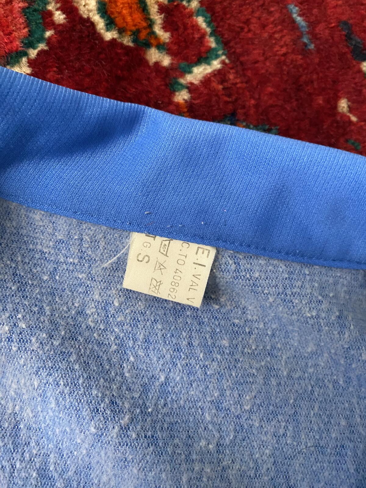 Vintage 1980s Blue Italian Track Top