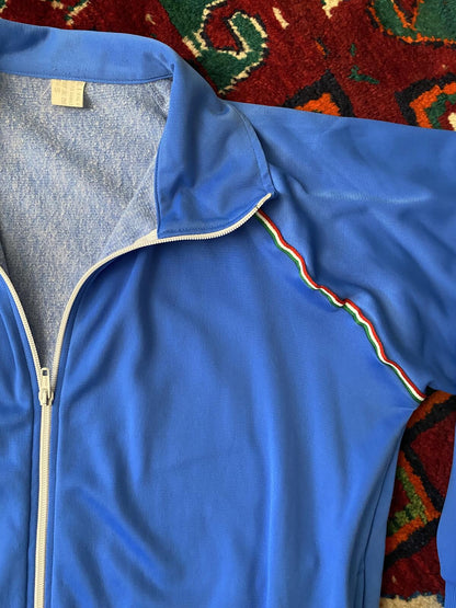 Vintage 1980s Blue Italian Track Top