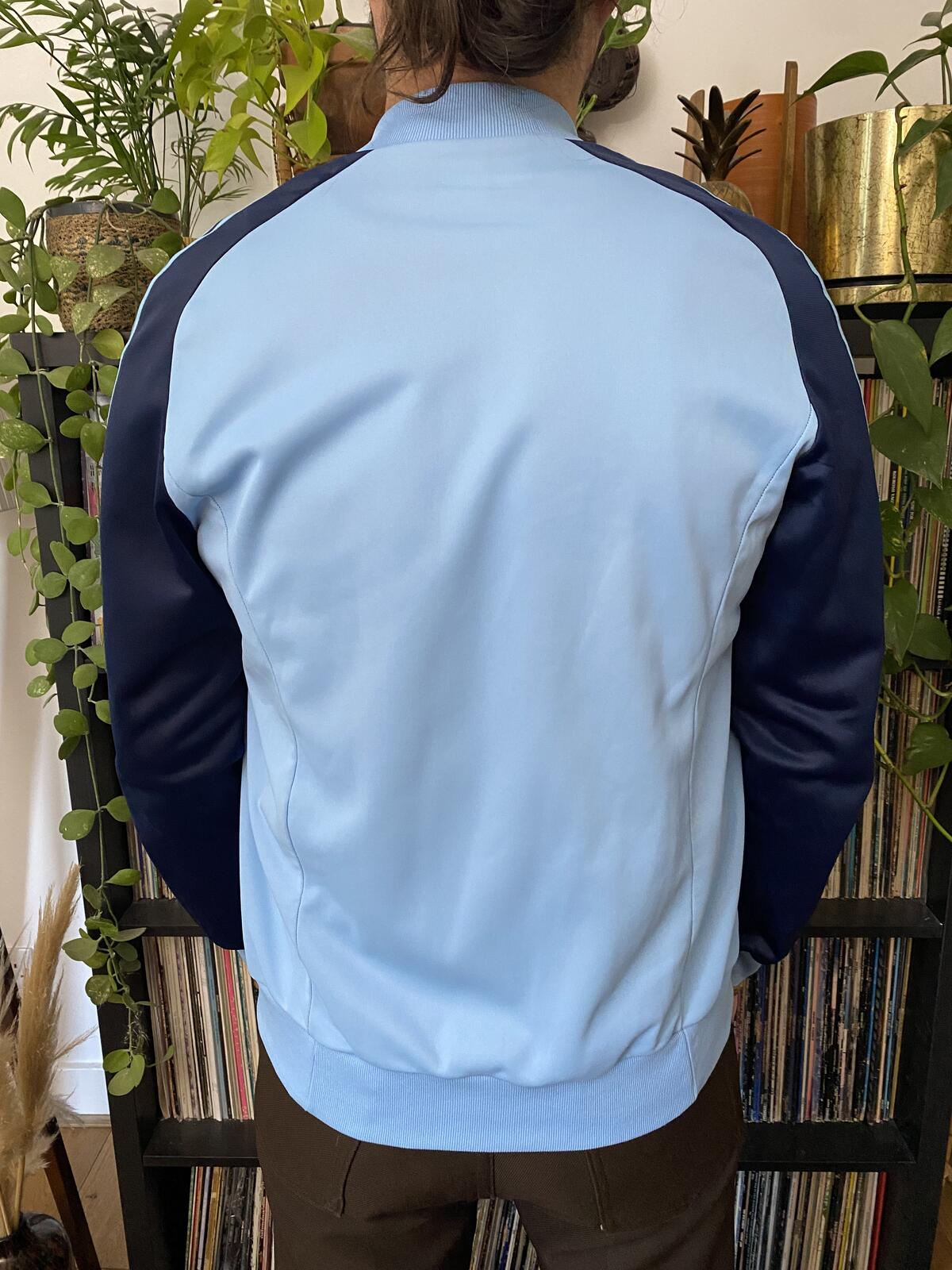 Vintage 1970s Adidas Ventex ATP Blue & Navy Track Top