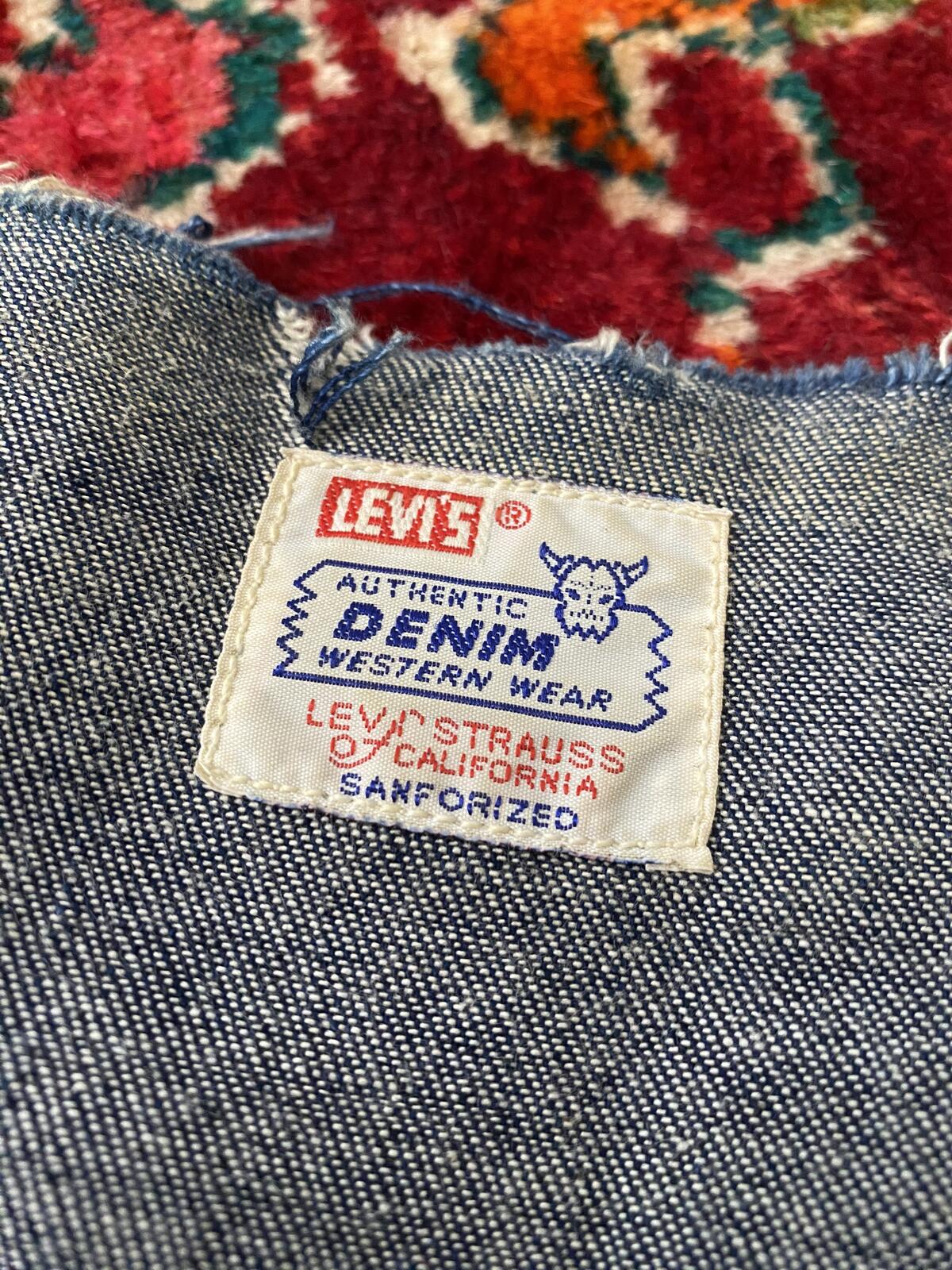 Vintage 90s Levi's Shorthorns Big E Custom Denim Shirt