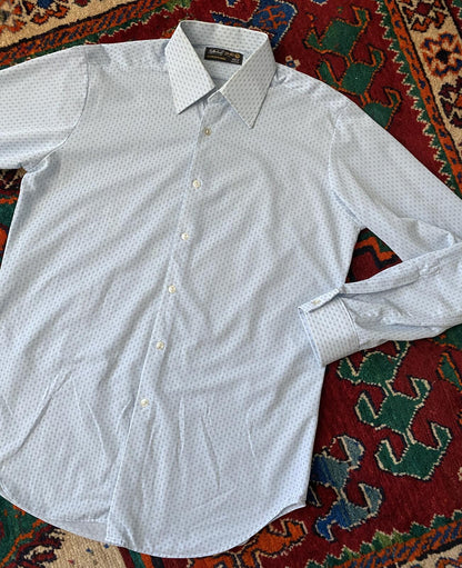 Vintage 1970s Blue St Michael Nylon Shirt
