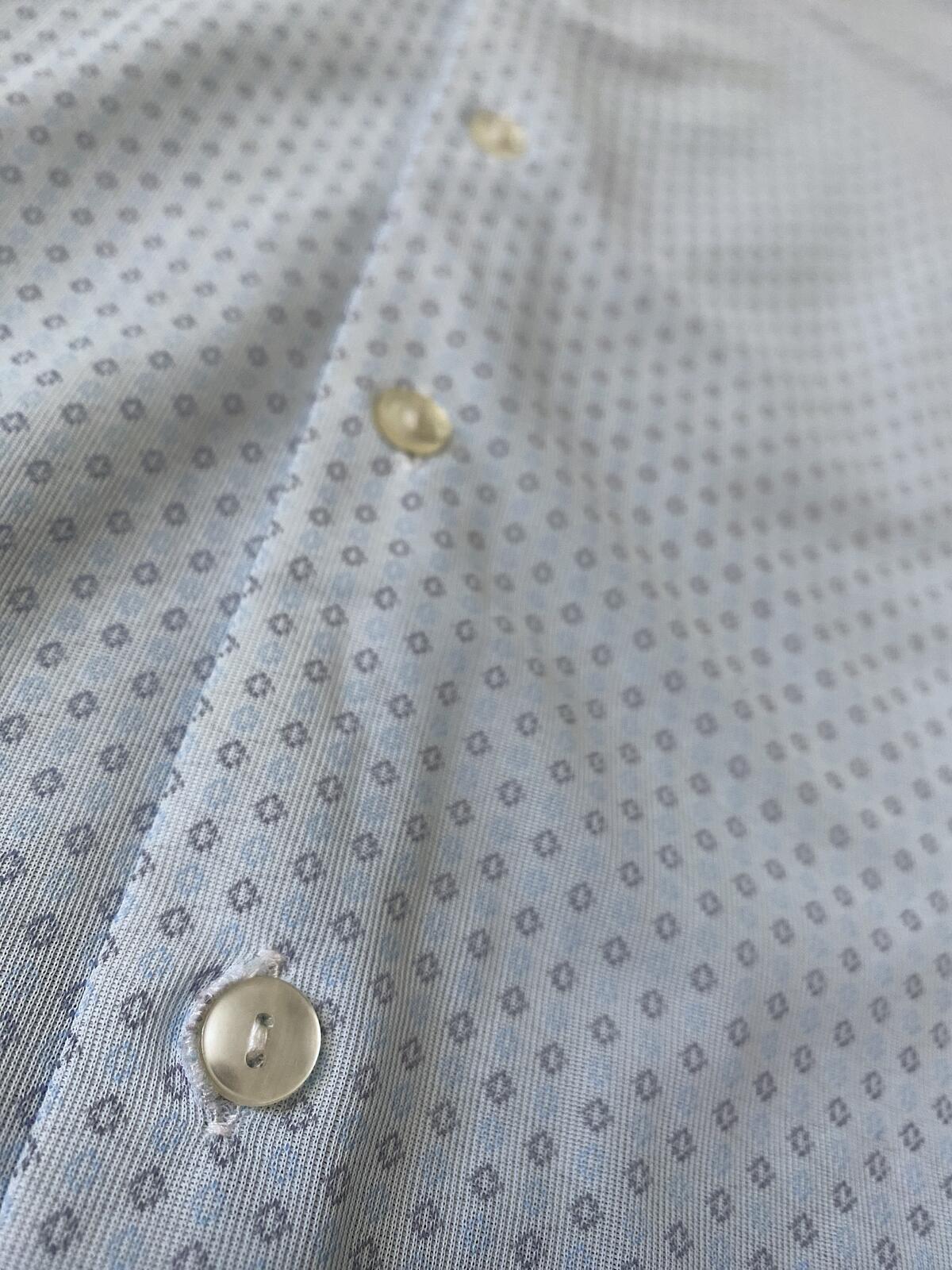 Vintage 1970s Blue St Michael Nylon Shirt