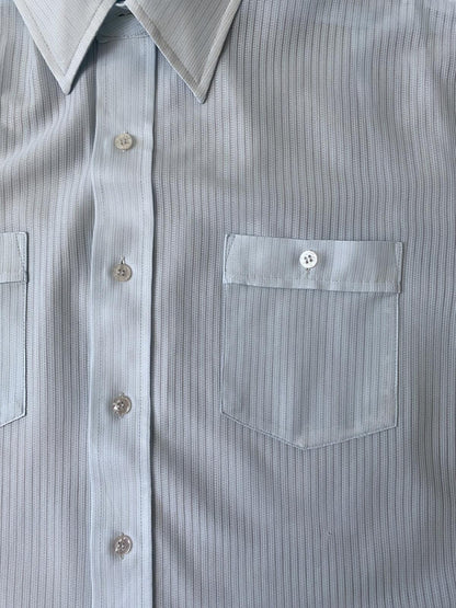 Vintage 1970s Pale Blue Gauzy Shirt