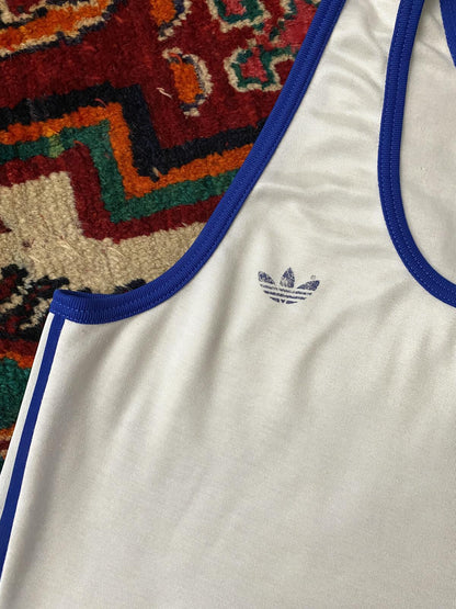 Vintage 1970s White Adidas Ventex Vest