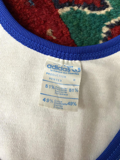 Vintage 1970s White Adidas Ventex Vest