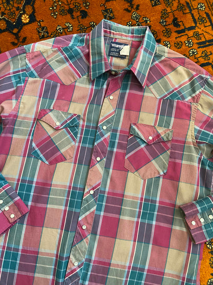 Vintage XL 90s Wrangler Western Shirt