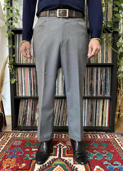 Vintage 1980s Grey Levi's Action Slacks Trousers W36/L26
