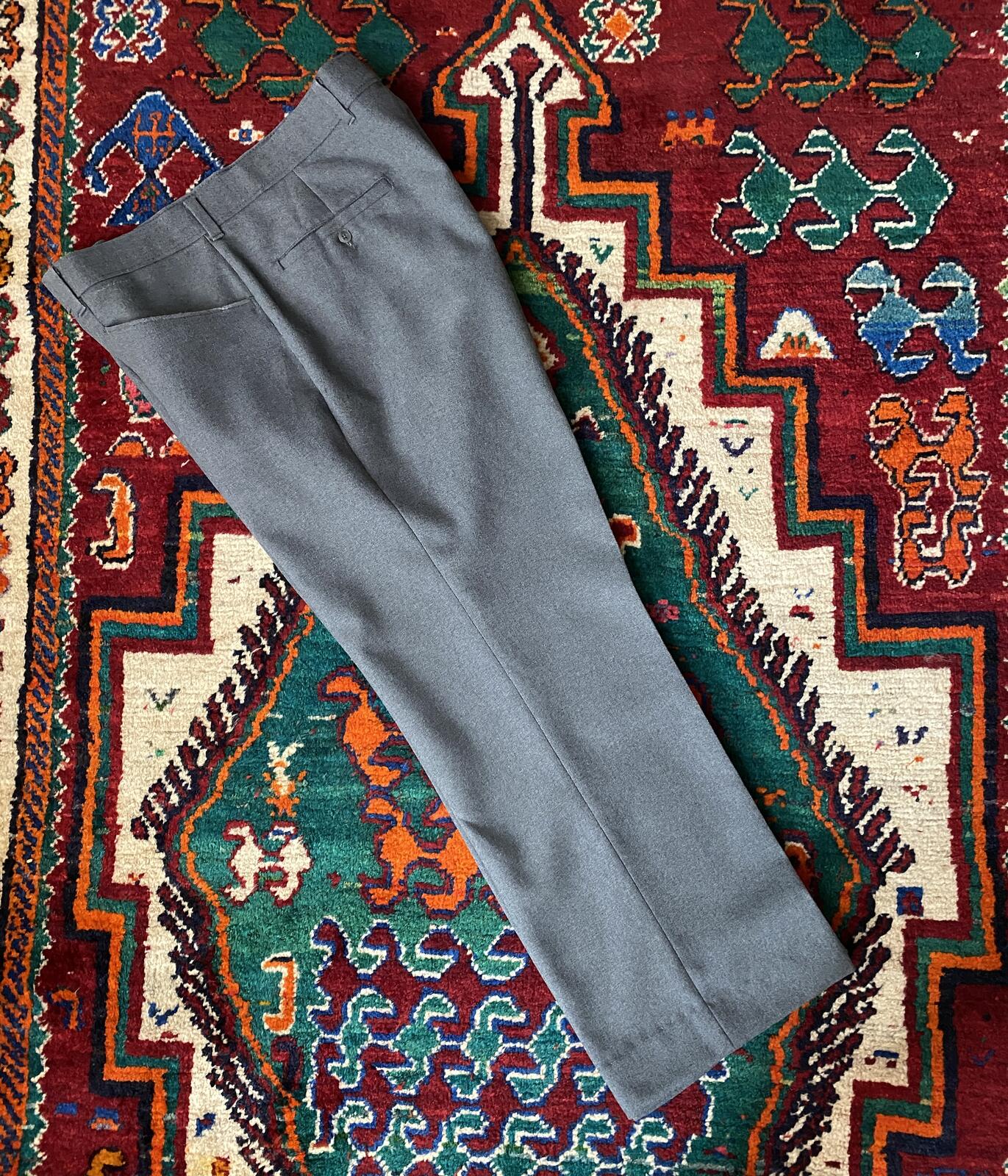 Vintage 1980s Grey Levi's Action Slacks Trousers W36/L26