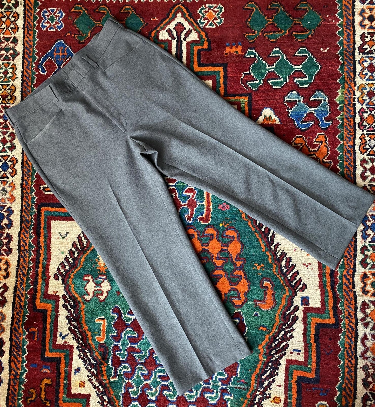 Vintage 1980s Grey Levi's Action Slacks Trousers W36/L26