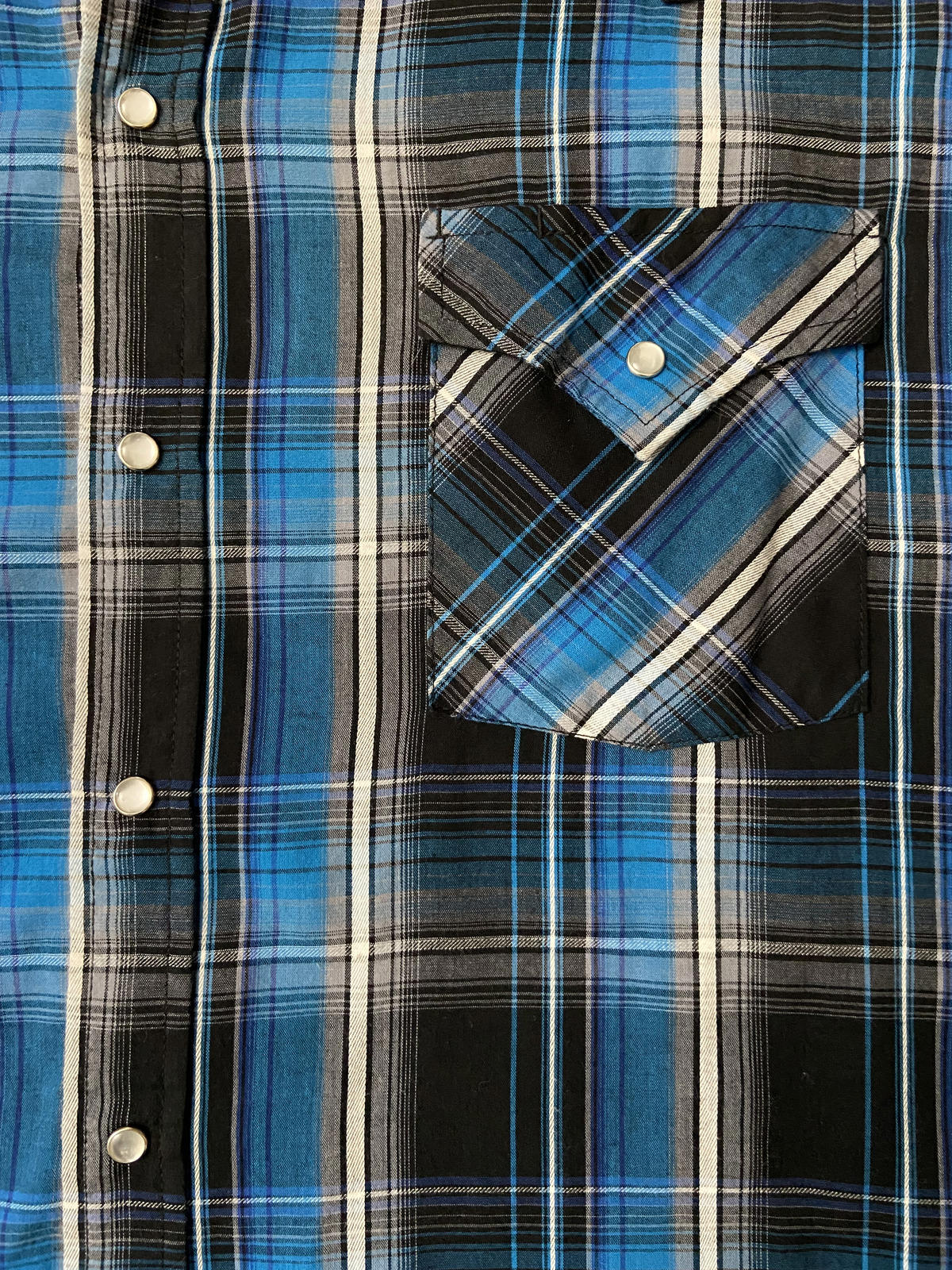 Vintage XXL Blue Ely Cattleman Western Shirt