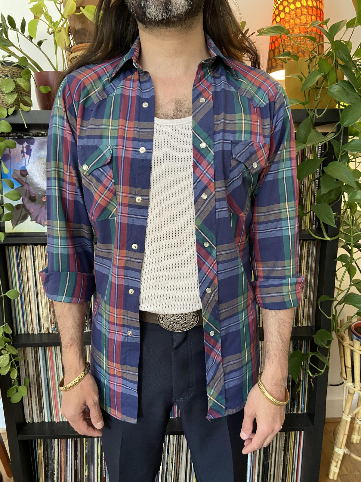 Vintage 1980s Lee Riders Western Shirt