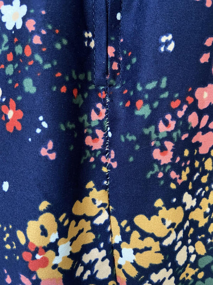 Vintage 1970s Navy Print Sundress