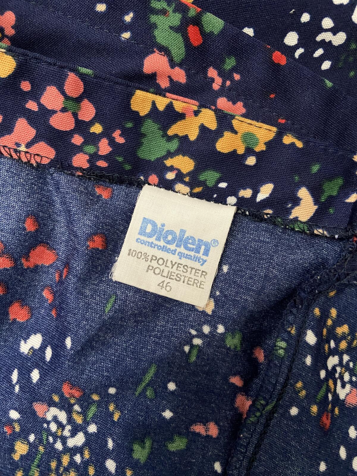 Vintage 1970s Navy Print Sundress