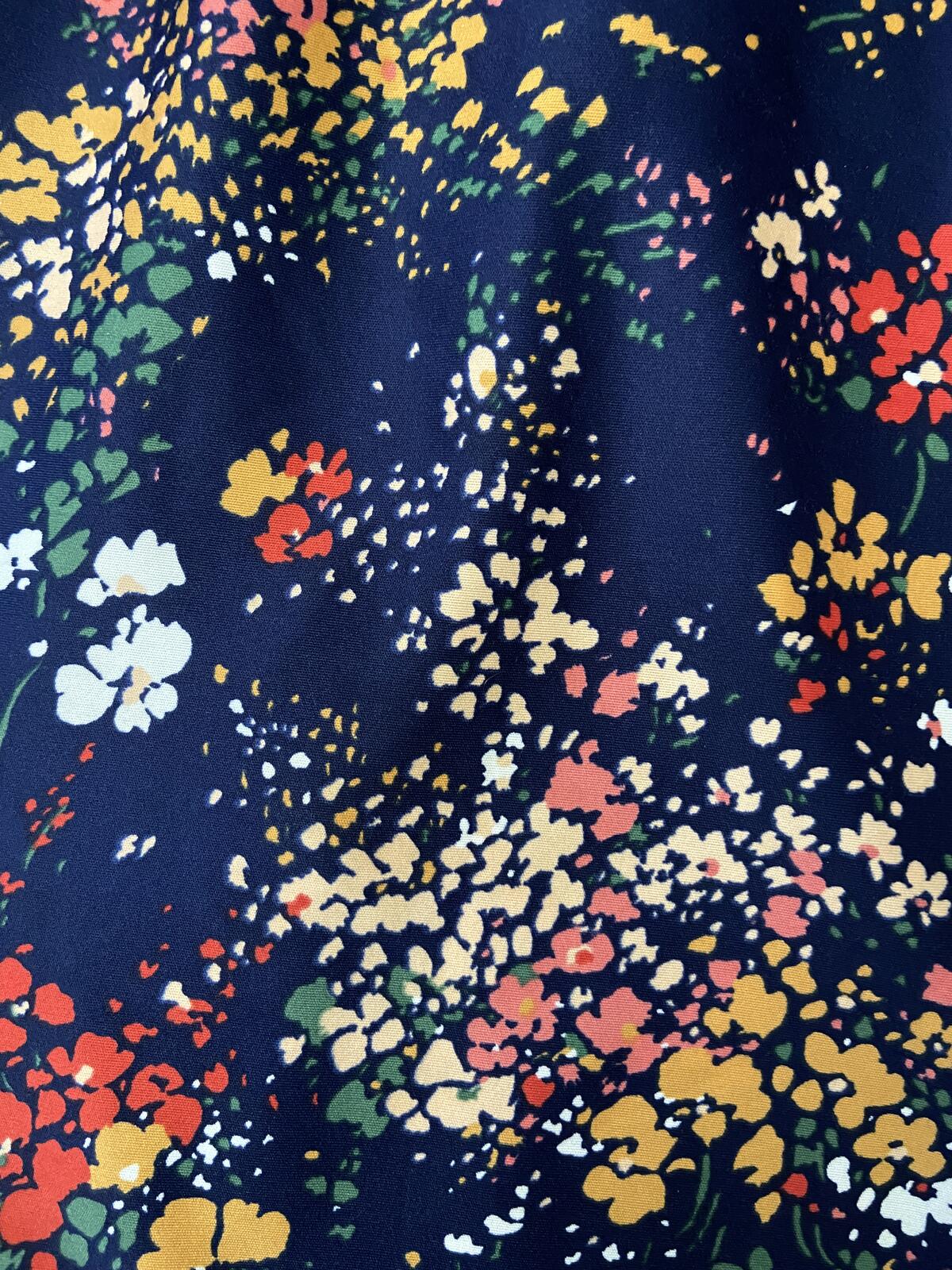Vintage 1970s Navy Print Sundress