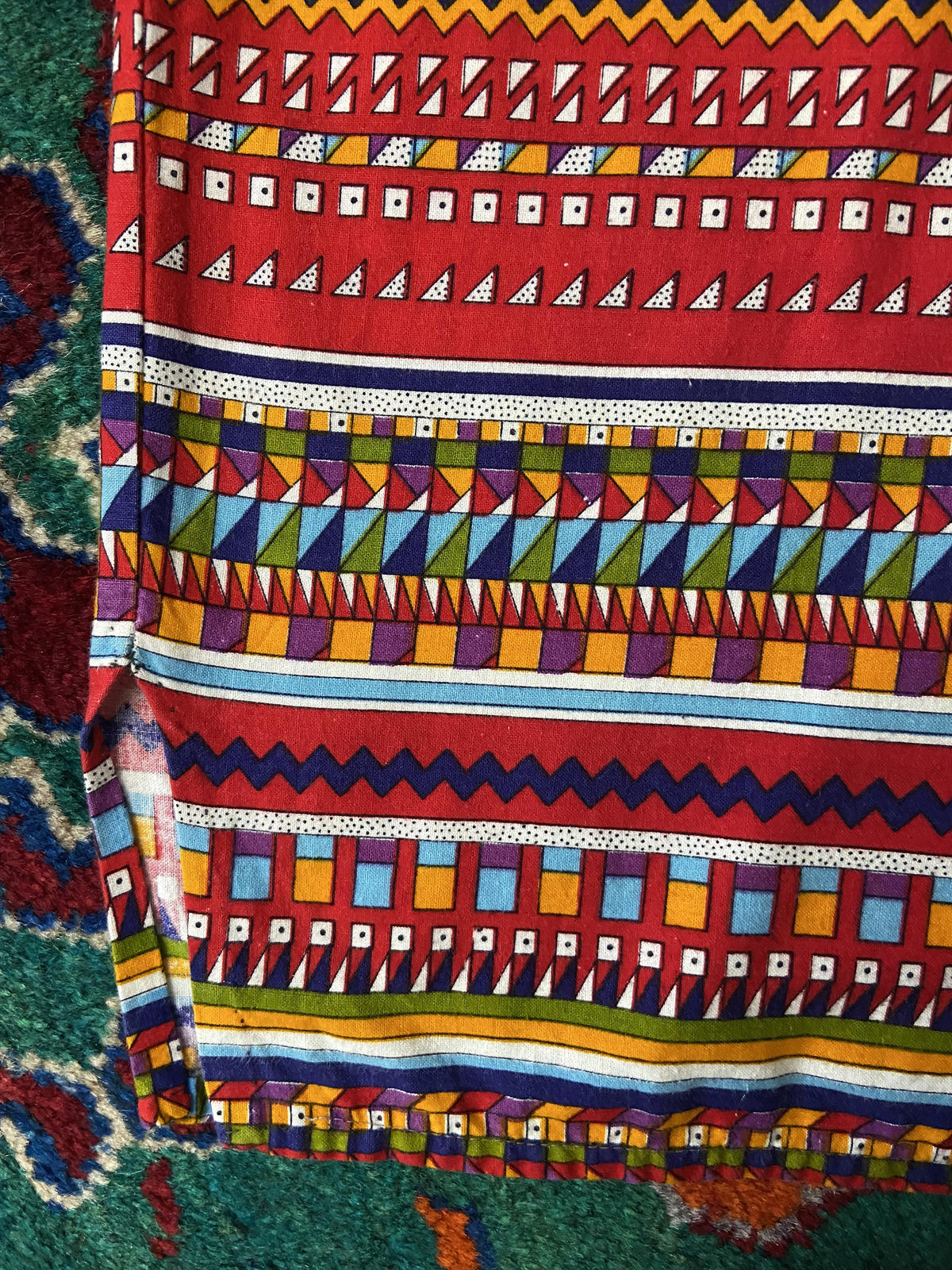 Vintage 1970s Aztec Print Top