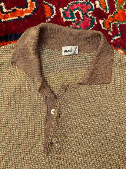 Vintage 1970s Beige Knit Sweatshirt
