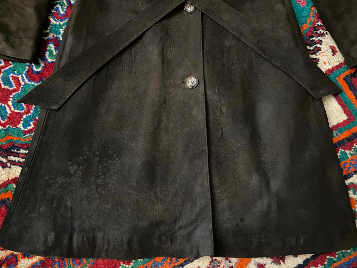 Vintage 1970s Brown Belted Penny Lane Coat