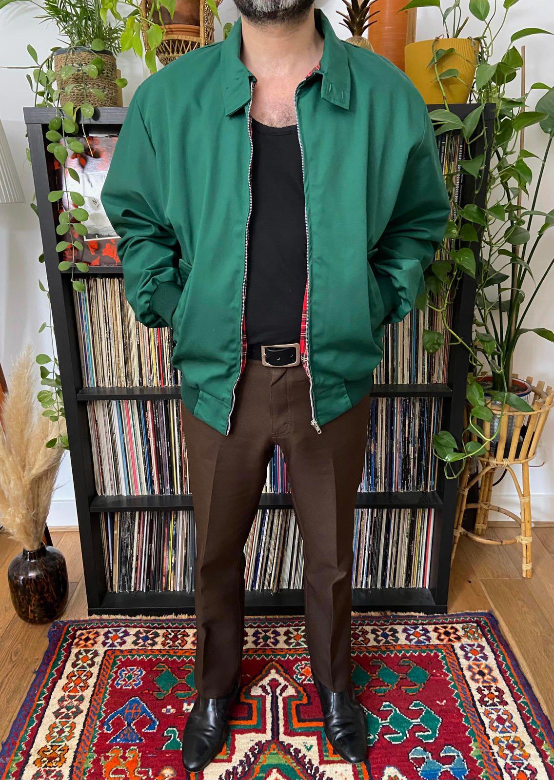 Vintage 1980s Deadstock Green Harrington Jacket
