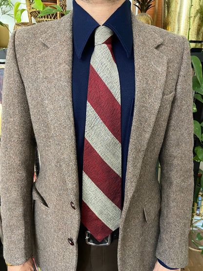 Vintage 1970s Striped American Silk Tie