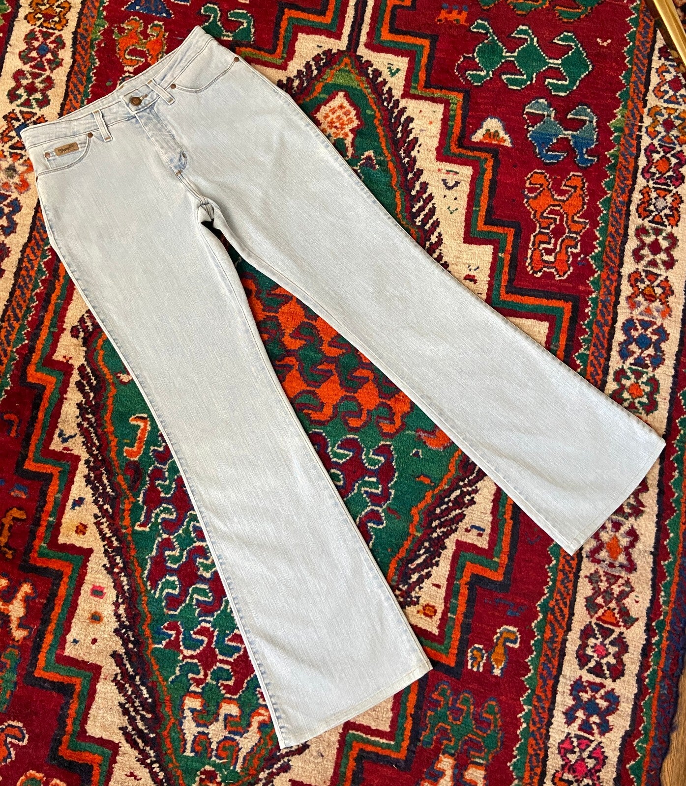 Wrangler Pale Blue Flared Jeans W30