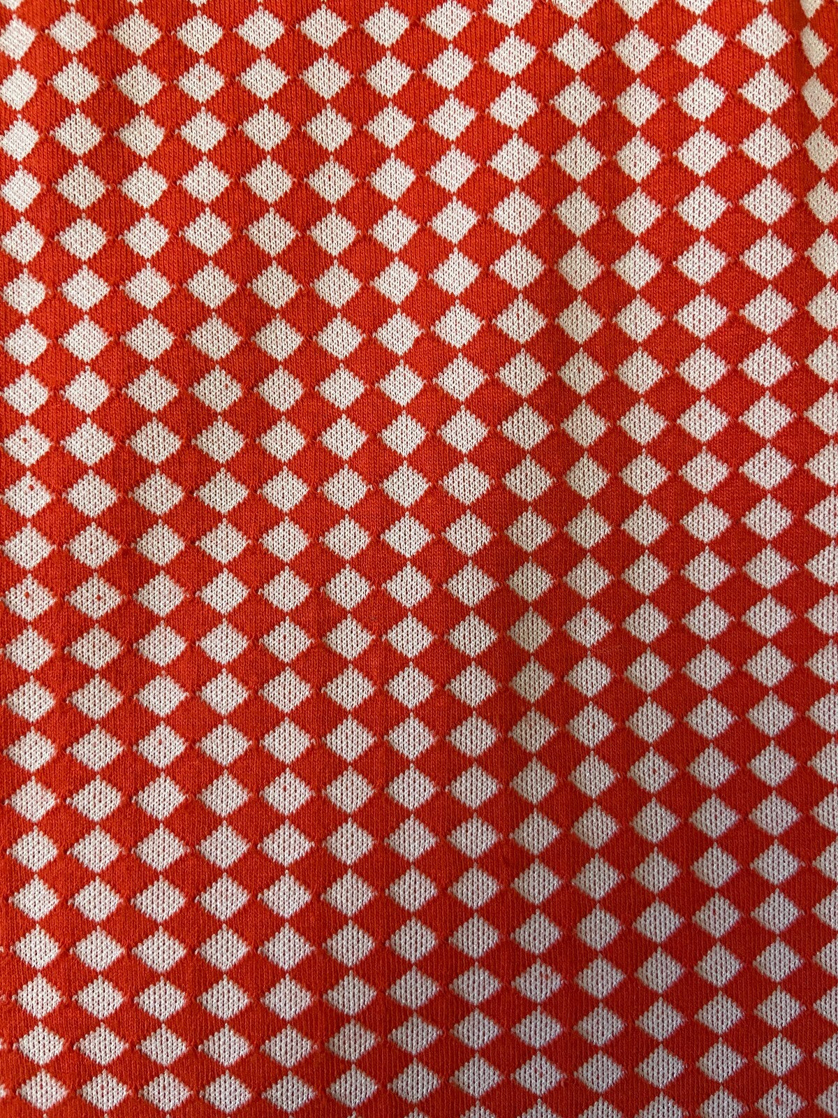 Vintage 1960s Red & White Mod Mini Skirt