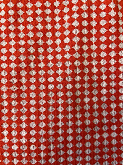 Vintage 1960s Red & White Mod Mini Skirt