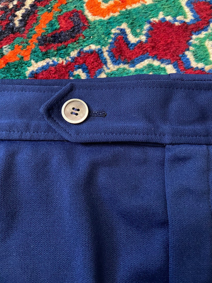 Vintage 1970s Navy Button Front Swim Shorts