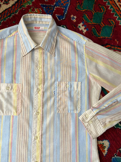 Vintage 1970s Levi's Striped Pastel Shirt