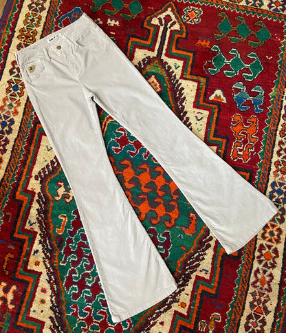 Lois Lilac Corduroy Flared Trousers W26