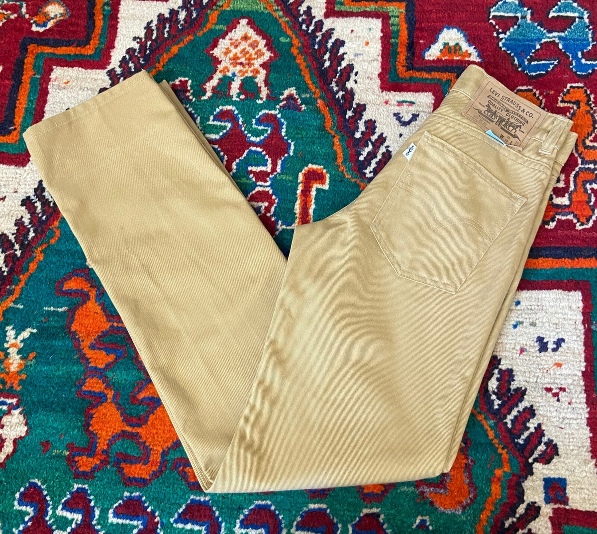 Vintage 1980s Levis Beige Student Jeans W25
