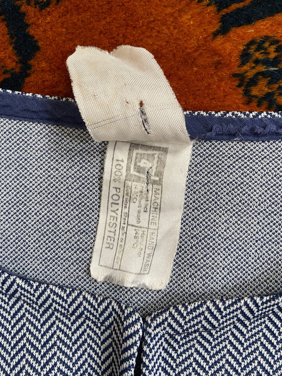 Vintage 1960s Navy & White Cropped Jacket