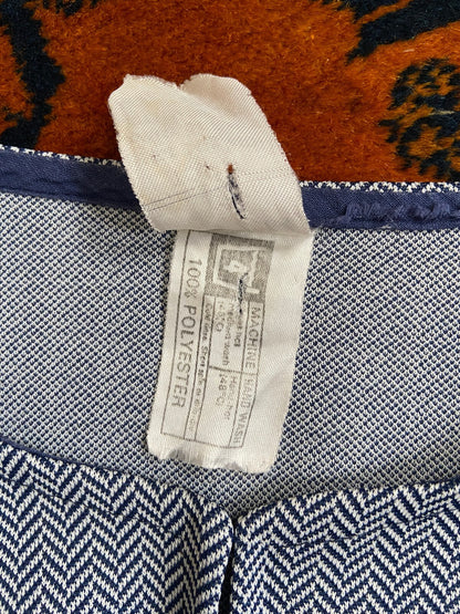 Vintage 1960s Navy & White Cropped Jacket