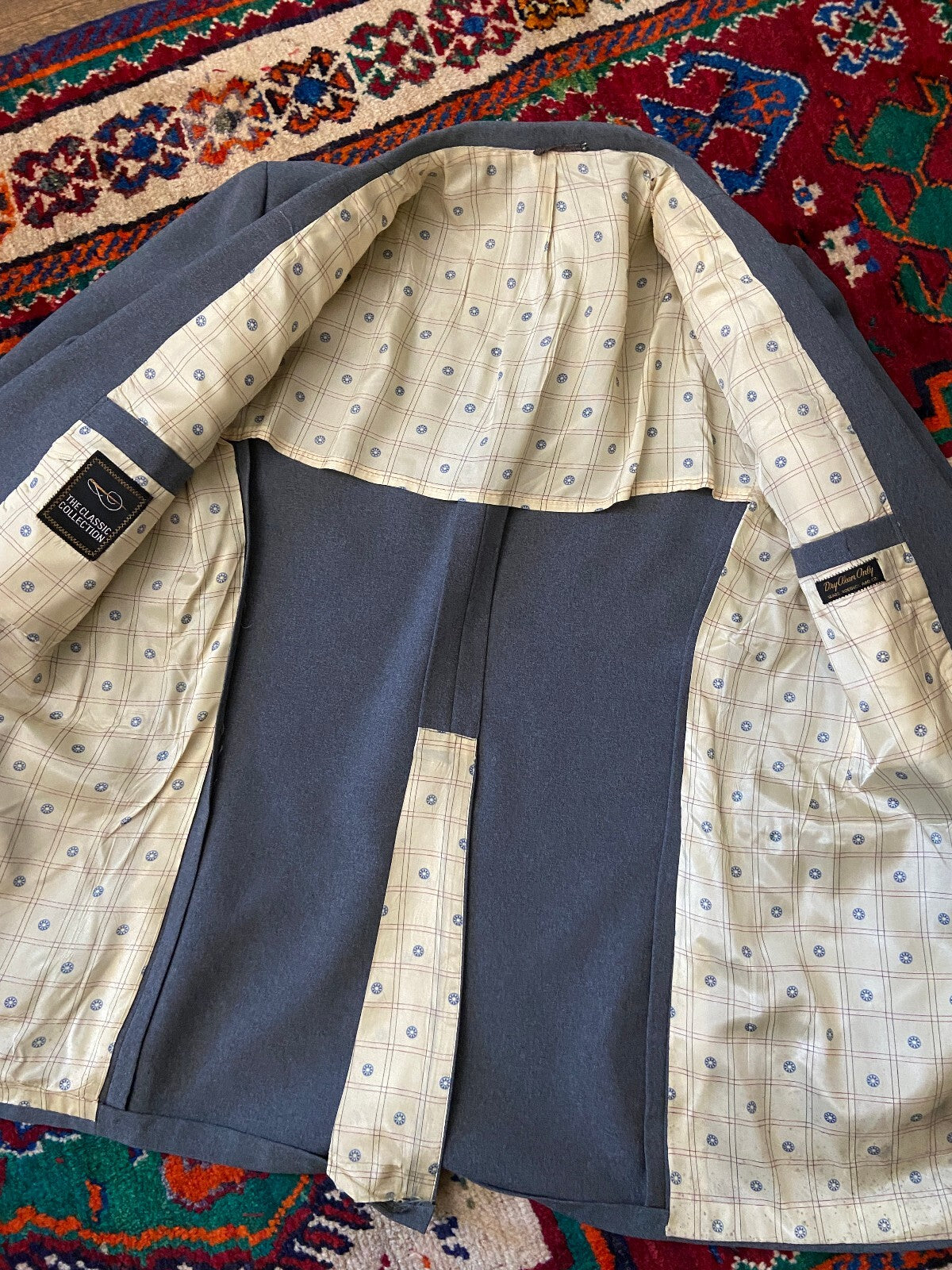 Vintage 1970s Grey Sears Blazer Jacket