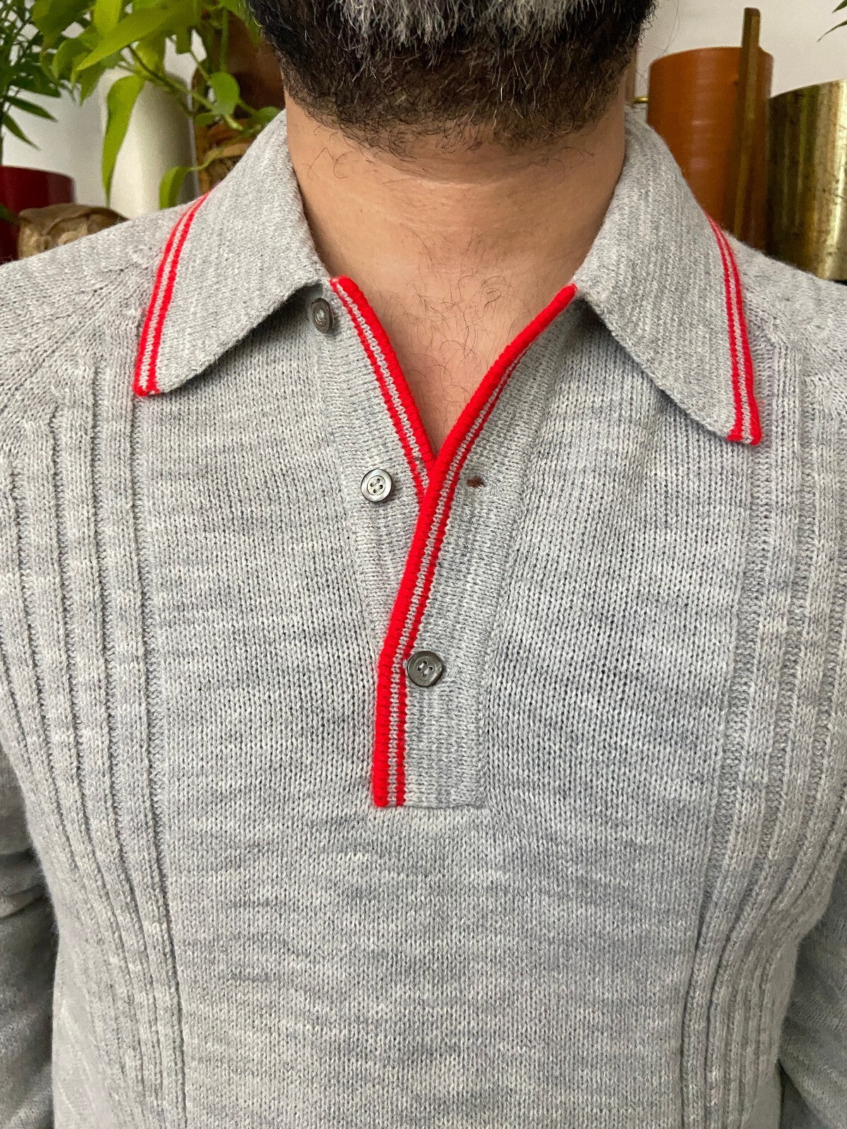Vintage 1970s Italian Collared Jumper