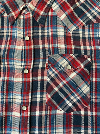 Vintage 90s Red & Navy Levi's Western Shirt