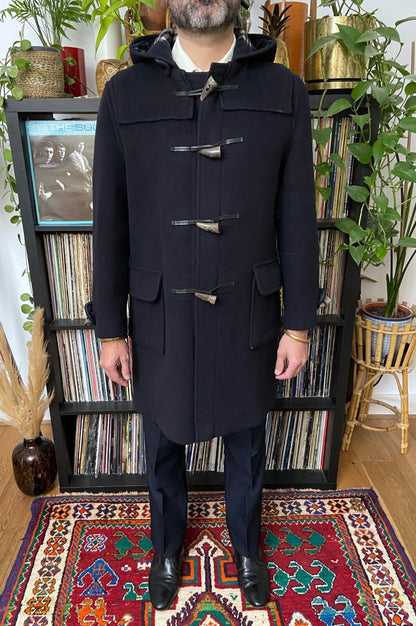 Vintage 90s Navy Burberry Duffle Coat