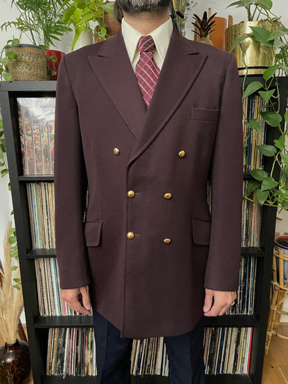Vintage 1960s Peak Collar Blazer Jacket