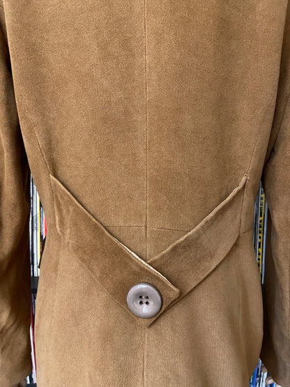Vintage 1980s Soft Tan Double Breasted Jacket